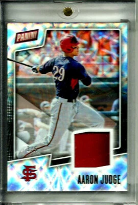 Aaron Judge 2019 Panini Father's Day #AJ Player Used Material SSP D # 3/5 Yanks - Image 1 of 3