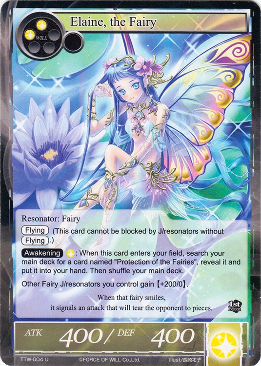 Elaine, the Fairy  FOIL 1st ED Force of Will Twilight Wanderer - Image 1 of 1