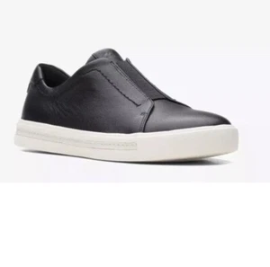 Clark's Un Maui Easy Ladies Black Leather Shoes Uk Size 6.5 D EUR 40 - Picture 1 of 6