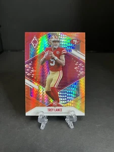 2021 Panini Phoenix Trey Lance Rookie Fire Burst Card RC 103 San Francisco 49ers - Picture 1 of 2
