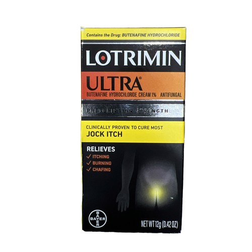 Lotrimin Ultra Extra Strength Jock Itch Antifungal Cream, 12G Tube EXP