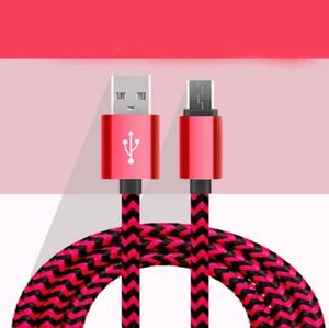 1/2/3M Braided Micro USB Data Charging Cable For Android Phone - Picture 1 of 16