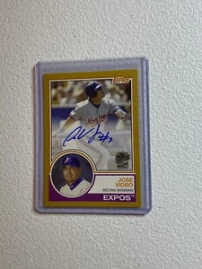 Jose Vidro 2015 Topps Fan Favorites Archives Gold SP Auto 38/50 Expos - Imagen 1 de 2