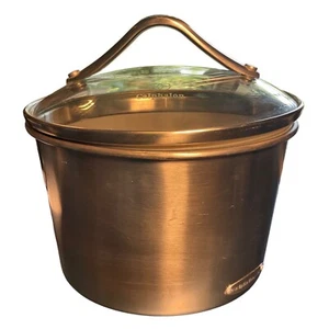 Calphalon Canister Approximately 6.5 X 5" Stainless Steel with Rubber Gasket - Picture 1 of 7