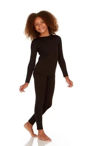 Thermal Underwear for Kids Long Johns Girls Thermal Underwear Set Base Layer ... - Picture 1 of 5