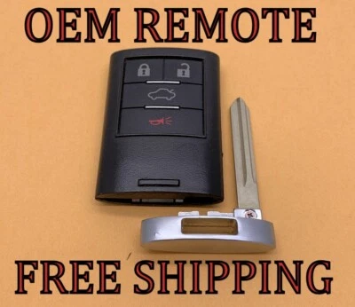 OEM 08-13 CADILLAC CTS STS DTS SMART KEYLESS PROXIMITY REMOTE FOB 25943691 - Image 1 of 2