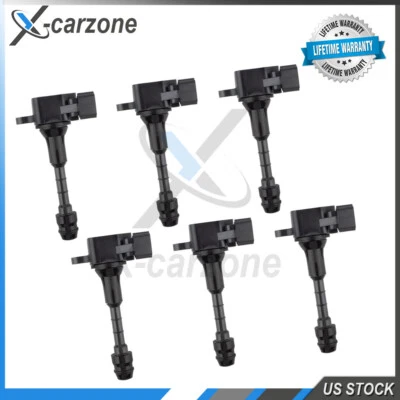 Paquete de 6 bobinas de encendido para Infiniti G35 2003-2007/M35 2006-2008 //FX35 2003-2008 Foto 1 de 4