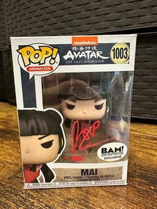 JSA Signed Cricket Leigh Funko Pop! Nickelodeon Mai BAM Excl 1003 with Protector - Picture 1 of 6