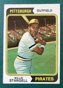 1974 WILLIE STARGELL TOPPS #100 BASEBALL CARD PITTSBURGH PIRATES EX to EX/MT - Picture 1 of 2