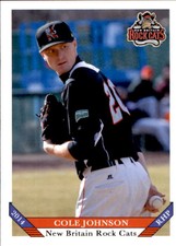 2014 New Britain Rock Cats Grandstand 11 Cole Johnson Appleton Wisconsin WI Card