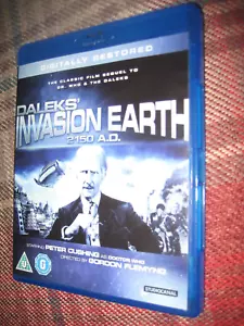 DR. WHO DALEKS INVASION EARTH 2150 A.D. BLU RAY MINT DISC PETER CUSHING FREE P&P - Picture 1 of 3