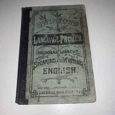 Harpers Series Beginner Language Primer Antique Book School Wm Swinton 1874 Foto 1 de 4