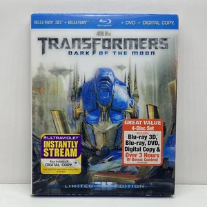 TRANSFORMERS: DARK OF THE MOON Blu-Ray Movie 4 Disc Set Limited Edition 3D - Picture 1 of 12
