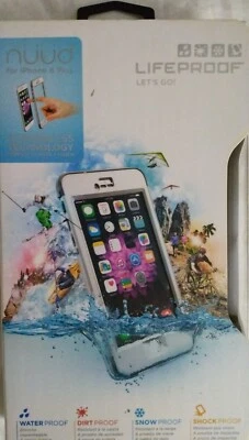 Funda LifeProof NUUD Impermeable para Apple iPhone 6 Plus Blanca Nueva Foto 1 de 4