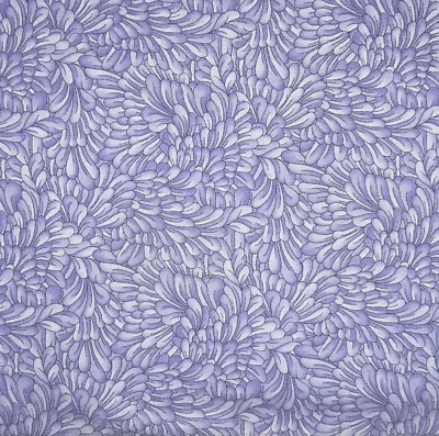 By 1/2 Yard OOP ~2010 Packed Floral PURPLE Flower 9677 Fabri-Quilt Cotton Fabric - Image 1 of 3