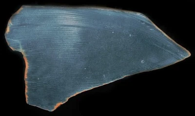 black or dark green Jade lapidary cabbing slab 4mm thick - Image 1 of 3