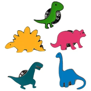 5 Piezas Broche de Dinosaurio Pin Decoraciones Moda Joyería para Mujer Ropa Disfraz - Imagen 1 de 12