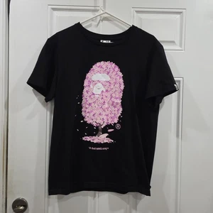 BAPE Sakura Ape Head T-shirt Black Pink | A Bathing Ape Size M  - Picture 1 of 6