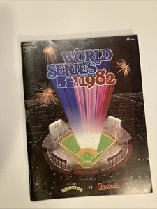 1982 World Series Program Milwaukee Brewers vs St. Louis Cardinals  - Picture 1 of 1