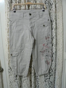 *STYLE & CO DONNA TG 4 (31x20,5) STRINGA CARGO CARPI-CRAVATTA POLSINI-BORCHIE-STAMPA FLOREALE - Foto 1 di 10