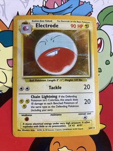 Electrode 2/64 Pokemon Card TCG Jungle Unlimited  Holo MP/HP - Picture 1 of 8
