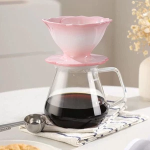 Filtro de café de cerámica decoración de café fácil de limpiar verter en exceso - Imagen 1 de 13