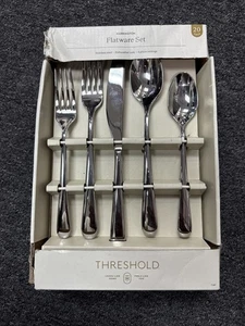 Threshold Millinocket Stainless Flatware 20pc Set 4 5pc Place Settings - Picture 1 of 2