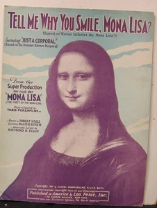Tell Me Why You Smile, Mona Lisa - Stolz, Reisch & Egan - Partituras 1931 - Imagen 1 de 3