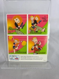 Juego de pegatinas promocionales Kim Possible Disney Channel - 4 pulgadas x 4,75 pulgadas - De colección Y2K - Imagen 1 de 3