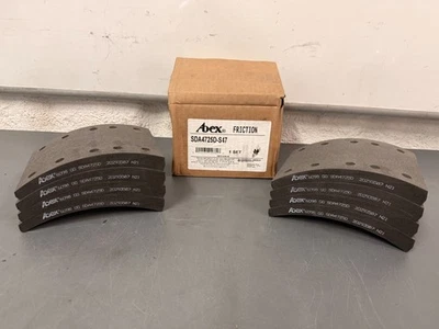SET OF 8 Abex Brake Drum Shoe Linings # 6098 (AXSDA4725D) - Image 1 of 4