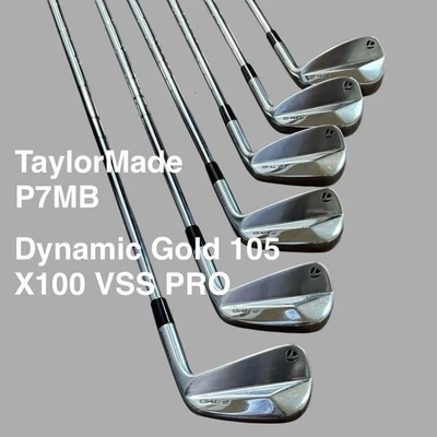 TaylorMade P7MB Iron 5 6pcs Dynamic Gold X100 Golf Clubs - Image 1 of 4