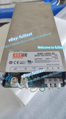 1PCS Taiwan Mingwei RSP-1000-48, 48V 21A 1000W high-power -fulltest - Image 1 of 4