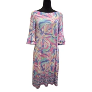 Vestido midi para mujer Pappagallo talla mediana rosa cactus - Imagen 1 de 9