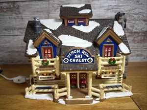 Vintage Repartment 56 The Original Snow Village "Birch Run Ski Chalet" 1996. *Leggi - Foto 1 di 13