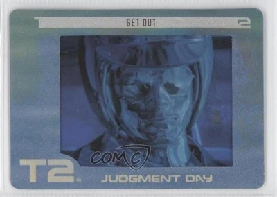 2003 Artbox Terminator 2: Judgement Day FilmCardz Ultra-Rare Metal Get Out a8x - Image 1 of 3