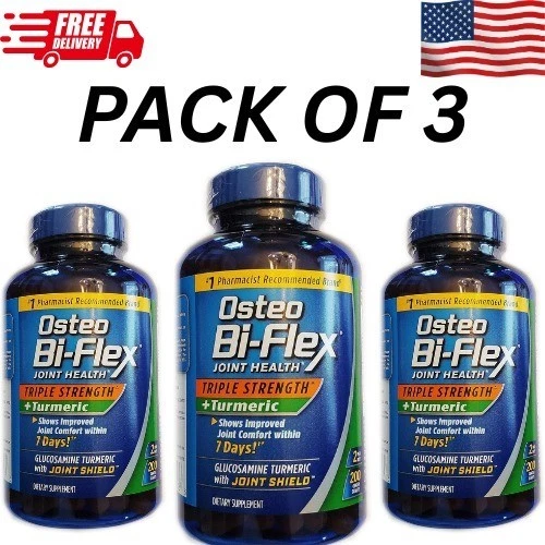Osteo Bi-Flex Triple Fuerza, 220 Comprimidos/cada uno - Pack de 3 (ENVÍO GRATUITO) Foto 1 de 1