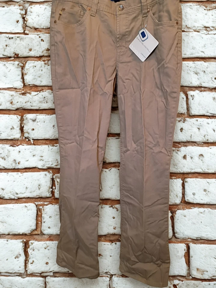 Pantalones para mujer BandolinoBlu denim marrón claro talla 12 nuevos con etiquetas Foto 1 de 4