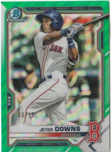 Bowman Draft 2021 - Jeter Downs #BD-177 verde/99 (RC) - Imagen 1 de 2