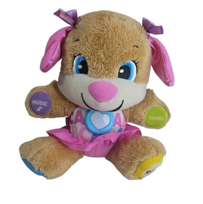 Fisher Price Laugh & Learn Smart Stages Cachorro Peluche Marrón Luces y Sonido Funciona Foto 1 de 4
