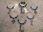 Kappa Kappa Gamma WINE CHARMS! Owls Keys Fleur-de-lis