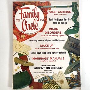 Family Circle Magazine September 1965 Early Fall Fashions Decorating Recipes Ads