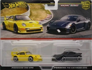 Hot Wheels Premium Porsche 993 GT2 Porsche 718 Cayman GT4 2024 HRR82-LA1P - Imagen 1 de 12