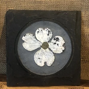 Vintage Slate Tile Dogwood 6" - Picture 1 of 3