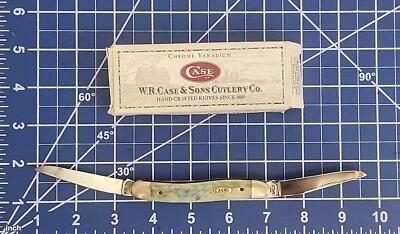 ¡Navaja de bolsillo vintage Case 5 puntos Muskrat! Blue Bone! Foto 1 de 4