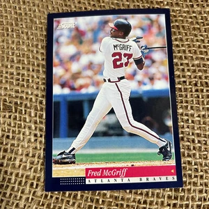 Fred McGriff ‘93 Atlanta Braves First Base Score Baseball Card 82 Collector - Picture 1 of 4