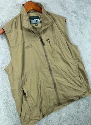 OUTDOOR Mens Medium Hiking Vest Gilet Water Wind Resistant Brown Military Brigad - Image 1 of 4