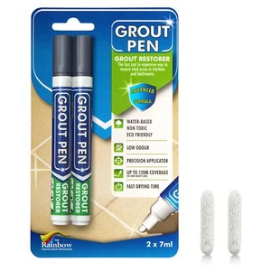 Grout Pen Dark Grey Tile Paint Marker: Tile Grout Colorant w/ Extra Tips - Picture 1 of 9