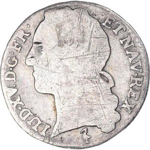 [#1061140] Coin, France, Louis XV, 1/10 Écu au bandeau, 1744 ou 1745 ?, Lille, V - Picture 1 of 2