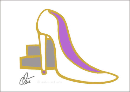 JACQUELINE DITT - Cinderella's High Heel A2 signiert limit.Original Grafik Pumps