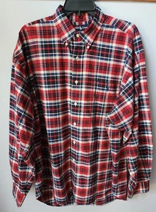 Camisa de vestir Polo Ralph Lauren roja tartán a cuadros para hombre manga larga camisa grande talla L - Imagen 1 de 13